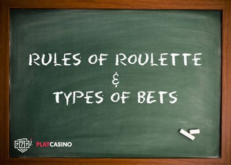 Roulette Rules: A Guide on Bet Types .